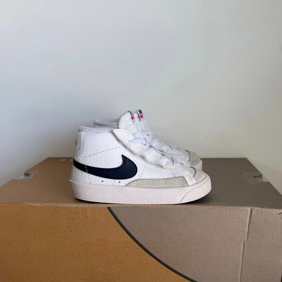 Nike Blazer Mid ‘77 White/Black Toddler Sneakers- SZ 7 C - Picture 2 of 11